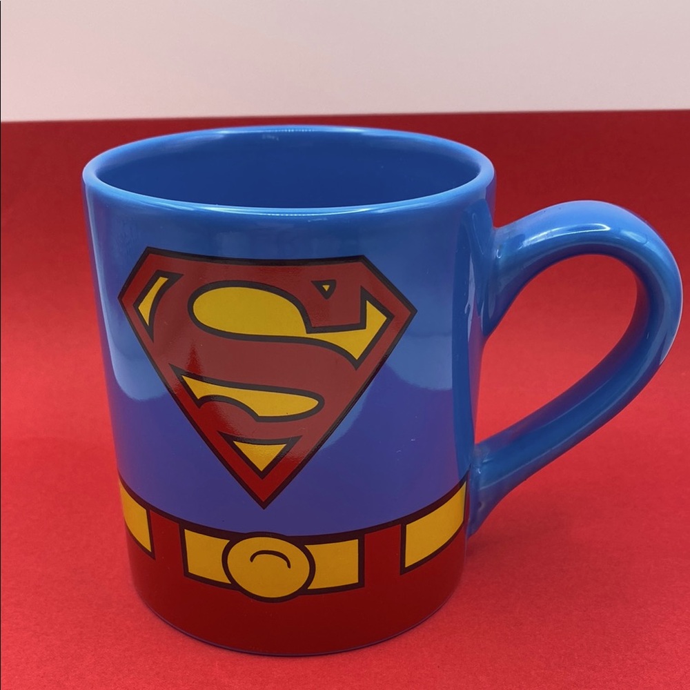 Silver Buffalo DC Comics Superman Uniform-Themed Blue Yellow And Red Mug